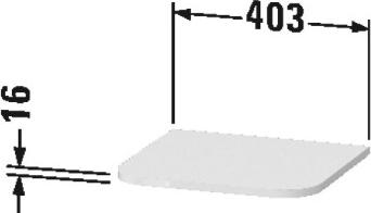 Верхняя панель Duravit Happy D.2 Plus HP030008080 для шкаф-пенала - duravit shop