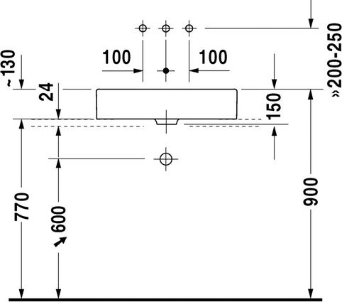 Раковина 60 см Duravit Vero 0455600000 - duravit shop