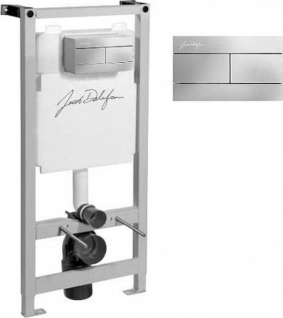 Комплект инсталляции Jacob Delafon Installation E21928RU-CP с клавишей смыва и подвесным унитазом Duravit ME by Starck 2530090000 с крышкой-сиденьем Duravit ME by Starck 0020190000 с микролифт - duravit shop