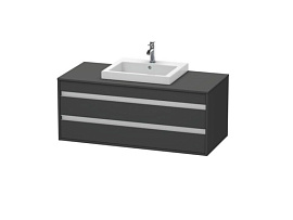Тумба под раковину Duravit Ketho KT675604949, графит матовый