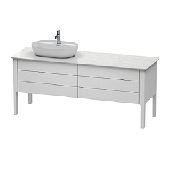 Тумба под раковину Duravit Luv LU9568R3636, белый шелковисто-матовый
