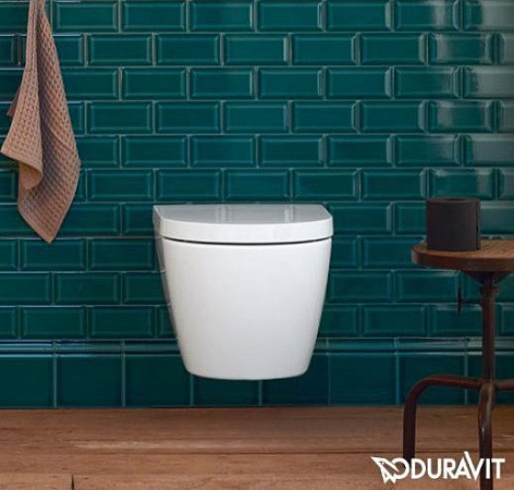 Унитаз подвесной Duravit ME by Starck Rimless 45290900A1 безободковый с сиденьем микролифт - duravit shop