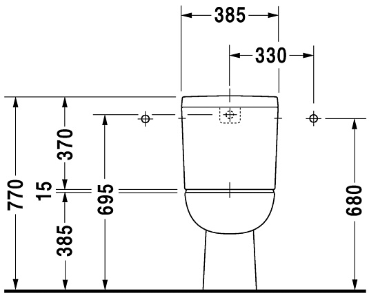 Бачок для унитаза Duravit  D-Code 0927100004 - duravit shop