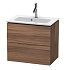 Тумба под раковину Duravit L-Cube LC625607979, орех натуральный