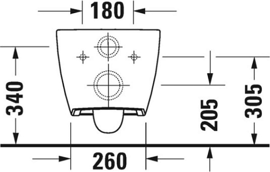 Унитаз подвесной Duravit Viu 2573090000 безободковый, белый - duravit shop