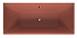 Ванна Duravit DuroCast Plus 700429HC0000000, Корица матовая