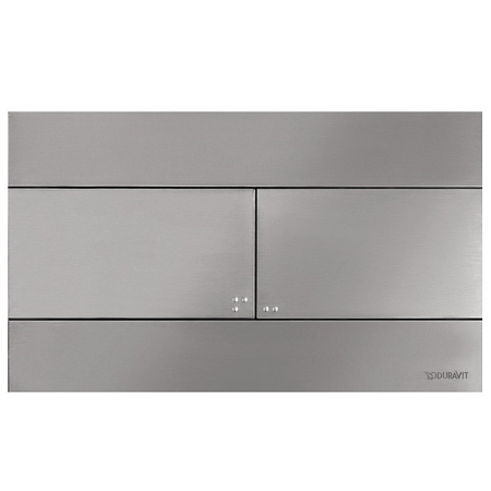 Клавиша смыва Duravit DuraSystem WD5140070000/WF5140043010, сталь брашированная - duravit shop