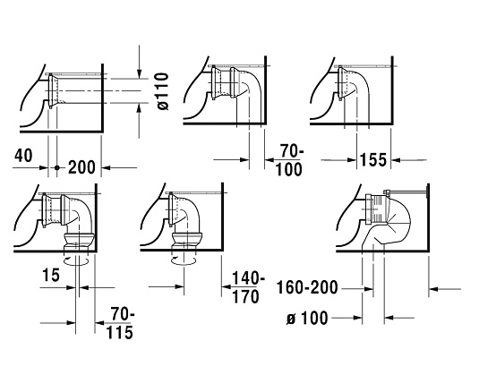 Унитаз напольный Duravit P3 Comforts Rimless 2167090000  с бачком 0937000005 - duravit shop
