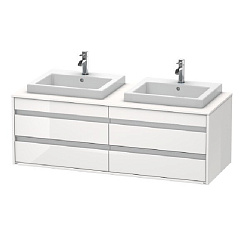 Тумба под раковину Duravit Ketho KT6757L2222, белый глянцевый