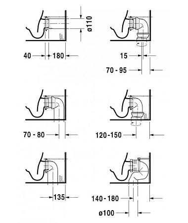 Унитаз напольный Duravit Darling New 2138090000 с бачком 0931100005 - duravit shop