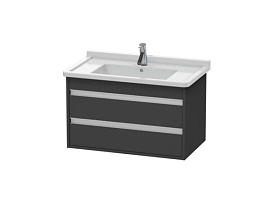 Тумба под раковину Duravit Ketho KT664404949, графит матовый