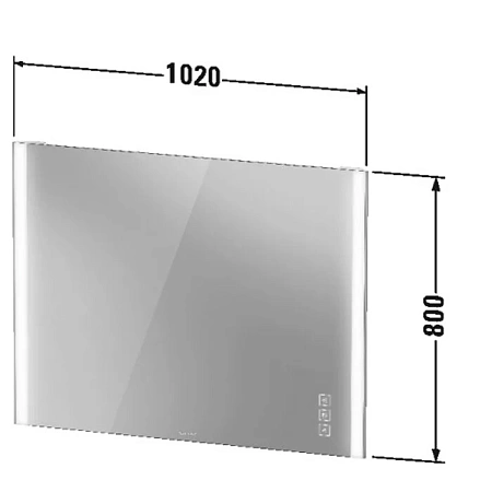 Зеркало Duravit XViu XV70430B1B1 бежевый - duravit shop