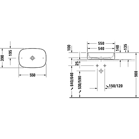 Раковина-чаша Duravit Zencha 55 2373551379 Антрацит матовый - duravit shop