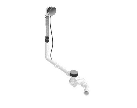 Слив-перелив Duravit 792202000001000, хром - duravit shop